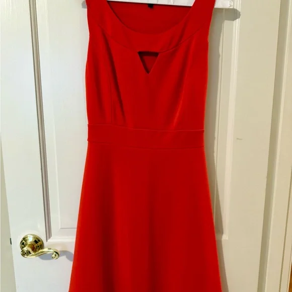 Forenza | Dresses | Forenza Red Midi Aline Dress With Vneck For Cocktail |  Poshmark